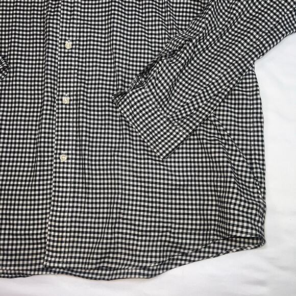 Ralph Lauren Shirt Mens Size XXL Black Gingham Check Classic Fit Button Preppy - Picture 4 of 14